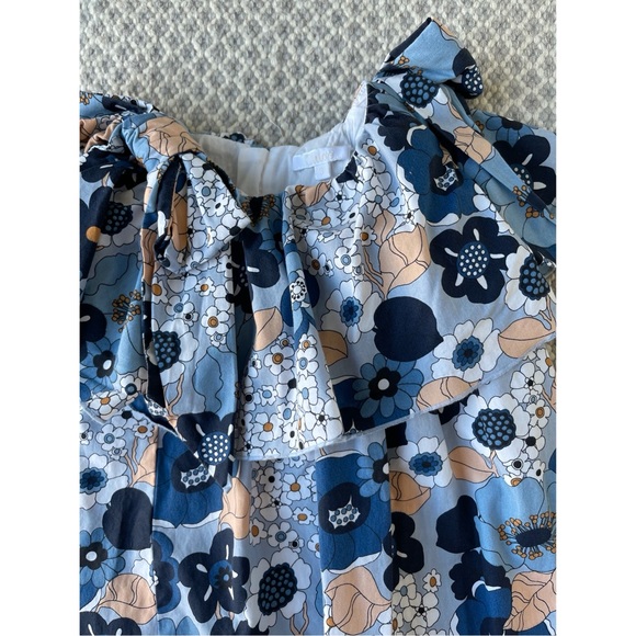 🔥KIDS Chloé Blue Floral Print Poplin Dress🔥 - Picture 6 of 8
